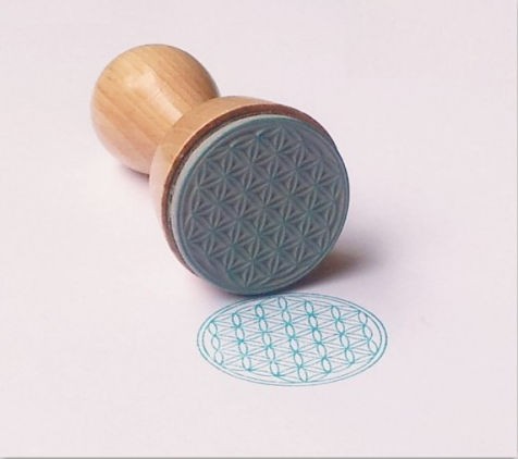 Stempel Blume des Lebens 33 mm rund