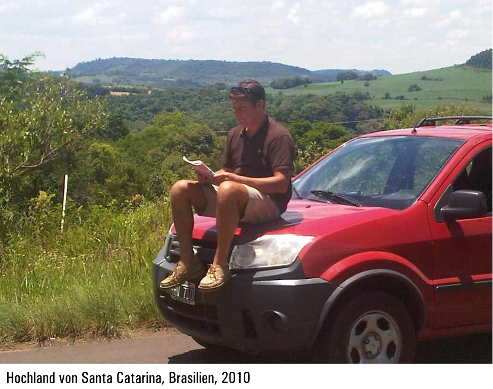 Jan van Helsing im Hochland von Santa Catarina, Brasilien, 2010